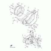 Схема узла: Крышки картера 1 Yamaha WR450F