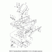 Схема вузла: Задній важіль та підвіска Yamaha YZF-R1 R1S Limited Edition