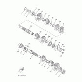 Схема вузла: Трансмісія Yamaha YZF-R125