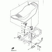 Схема вузла: Сидіння Yamaha XJ600 Diversion (S-TYPE)