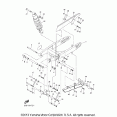 Схема узла: Задний рычаг и Подвеска Yamaha XVS1300 V-Star