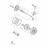 Схема вузла: Зчеплення Yamaha WR400F