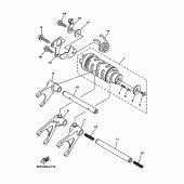 Схема вузла: Вал перемикання Yamaha TDM900