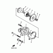 Схема вузла: Водяний насос Yamaha WR200R