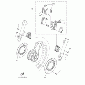 Схема вузла: Переднє гальмо Yamaha XT660 XT660Z Tenere