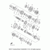 Схема узла: Трансмиссия Yamaha FZ6 FZ6R