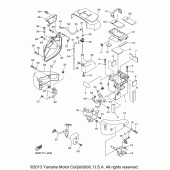 Схема вузла: Бічна кришка Yamaha XVS1300 V-Star Tourer