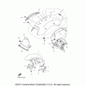 Схема узла: Крыло Yamaha XVS1100 V-Star Midnight Custom