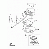 Схема вузла: Задній ліхтар (Стоп сигнал) Yamaha WR450F