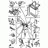 Схема вузла: Електроустаткування 2 Yamaha VMX12 V-MAX