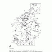 Схема узла: Топливный бак Yamaha XVS1100 V-Star Midnight Custom