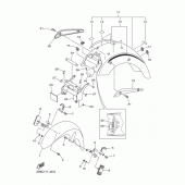 Схема вузла: Крило Yamaha XVS1300 V-Star Classic