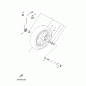 Схема узла: Переднее колесо Yamaha YP250 X-MAX