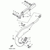 Схема узла: Выхлопная система Yamaha YZ125