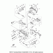 Схема узла: Задний фонарь (Стоп-сигнал) Yamaha XV1900 Raider S