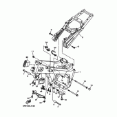 Схема узла: Рама Yamaha TDM900