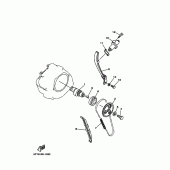 Схема вузла: Розподільний вал та Ланцюг ГРМ Yamaha TW200