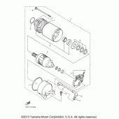 Схема вузла: Електричний стартер Yamaha YZF600R Thundercat