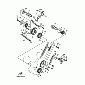 Схема вузла: Розподільний вал та Ланцюг ГРМ Yamaha XVS1100 Drag Star