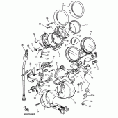 Схема узла: Приборная панель 1 (4KG1,2,4) Yamaha XJR1200