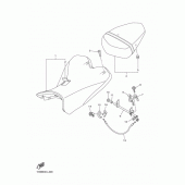 Схема вузла: Сидіння Yamaha YZF-R1 R1