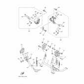 Схема узла: Подножки и Подставка Yamaha XP500 T-MAX 530