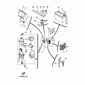Схема вузла: Електроустаткування 1 Yamaha XT660