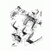 Схема вузла: Облицювальні елементи Yamaha XP530 T-MAX DX