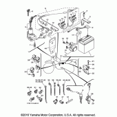 Схема вузла: Електроустаткування 1 Yamaha XT250 XT250