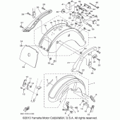 Схема вузла: Крило Yamaha XVS650 V-Star Classic