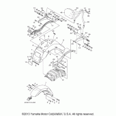 Схема узла: Крыло Yamaha XV1900 Stratoliner S
