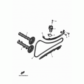 Схема узла: Распредвал и Цепь ГРМ Yamaha XP530 T-MAX