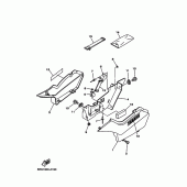 Схема вузла: Бічна кришка Yamaha TW125