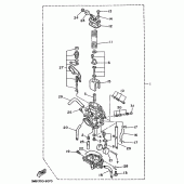 Схема вузла: Карбюратор Yamaha DT125 DT125R