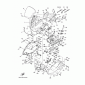 Схема узла: Облицовочные элементы 1 Yamaha TDM900