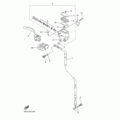 Схема вузла: Передній гальмівний циліндр Yamaha YZ450F YZ450F