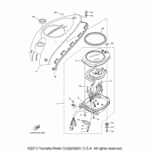 Схема вузла: Панель приладів Yamaha XV1700 Road Star Silverado