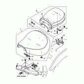 Схема вузла: Сидіння Yamaha XV1600 Wild Star