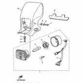 Схема вузла: Фара Yamaha TT600