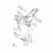 Схема вузла: Рама Yamaha XT600 XT600