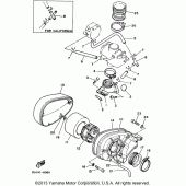 Схема узла: Впускная система Yamaha XV250 Virago