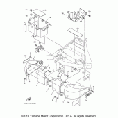 Схема вузла: Бічна кришка Yamaha XV1600 Road Star Silverado