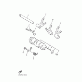 Схема узла: Копирный вал и Вилки Yamaha XJR1300