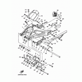Схема вузла: Задній важіль та Підвіска Yamaha MT09/ MTN850 MT-09 Tracer
