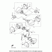 Схема узла: Поворотники Yamaha YZF600R Thundercat