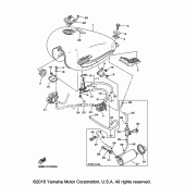 Схема узла: Топливный бак Yamaha XV250 V-Star