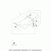 Схема вузла: Сидіння Yamaha TW200