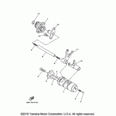 Схема вузла: Вал перемикання Yamaha TTR110 TT-R110