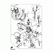 Схема вузла: Карбюратор Yamaha XVS1100 Drag Star Classic