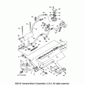 Схема вузла: Задній гальмівний циліндр Yamaha XV1900 Raider